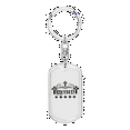 thumbnail image 1 of Blessed Crosses Stainless Steel or 18k Gold Premium Swivel Dog Tag Keychain, 1 of 10