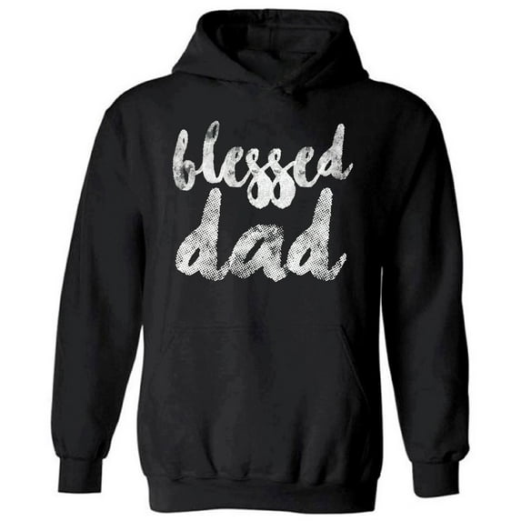 Blessed Dad Father's Day Men's Hooded Sweatshirt - Happy Father's Day - Family Holiday Father's Day Hoodie for Men