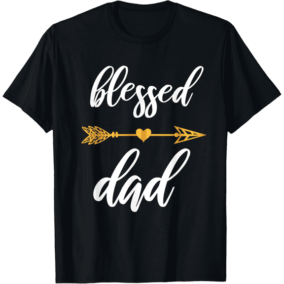 Blessed Dad Shirt Father Family Matching Thanksgiving Mens T-Shirt