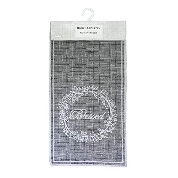 Blessed Decorative Tapestry Runner Kitchen Dinning Table Easy to Clean, Machine Washable Size: 13 x 48.