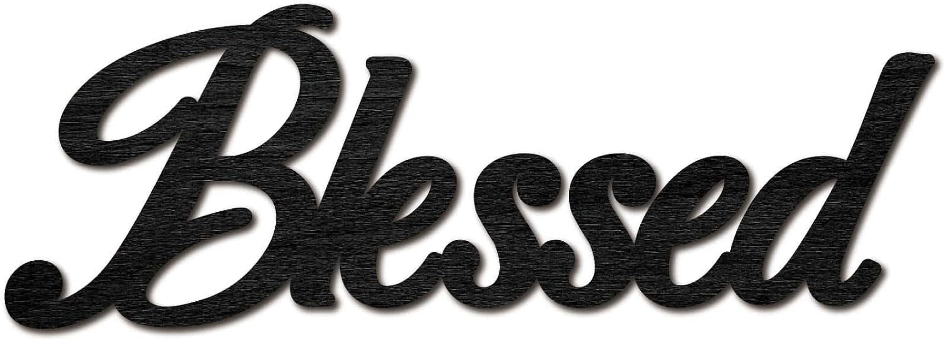 Blessed Door Sign Wood Cut Sign Laser Cut Decor Wall Hanging Decoration ...