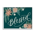 thumbnail image 1 of Blessed Floral Green Blossoms Botanical & Floral Graphic Art White Framed Art Print Wall Art, 1 of 7