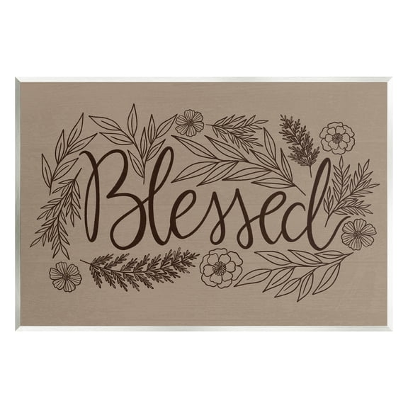 Blessed Flower Botanical Border Botanical & Floral Graphic Art Unframed Art Print Wall Art
