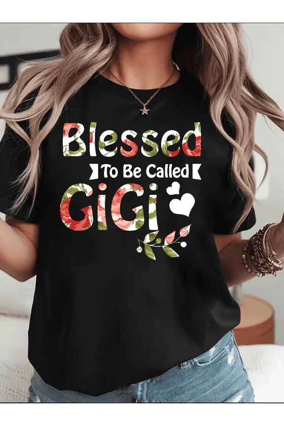 Blessed Funny Grandma Gift Loving Quote Nana Granny Family Unisex T-Shirt V16947,up to Size 5XL