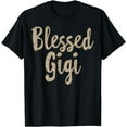 thumbnail image 1 of Blessed GiGi Mothers day Grandma Gift Leopard Women Mama T-Shirt, 1 of 4