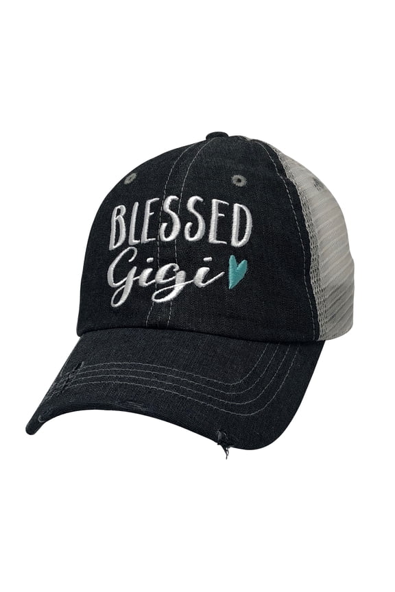 Blessed Gigi Embroidered Baseball Hat Mesh Trucker Style Hat Cap Mothers Day Pregnancy Announcement COCOVICI