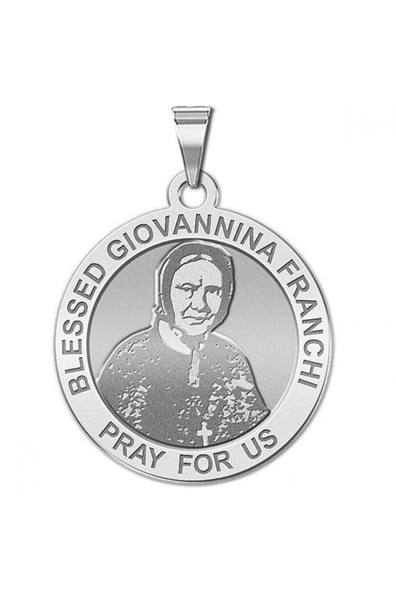 Blessed Giovannina Franchi Religious Medal - - 1 inch Size of a Quarter -Sterling Silver