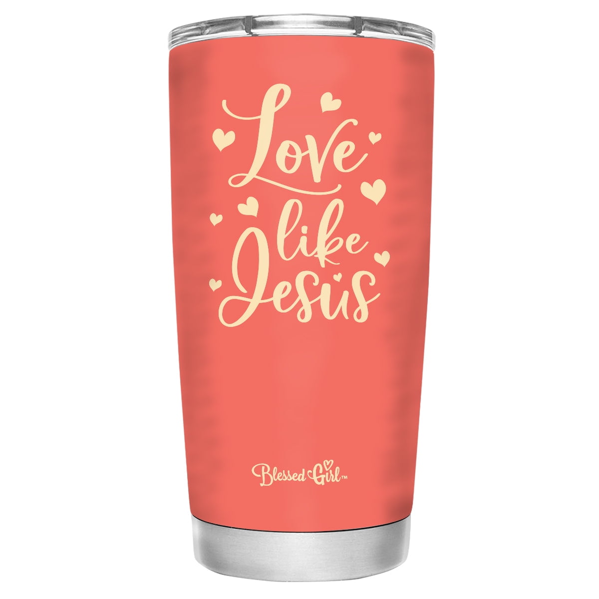 Blessed Girl 20 oz. Stainless Steel Tumbler - Love Like Jesus 