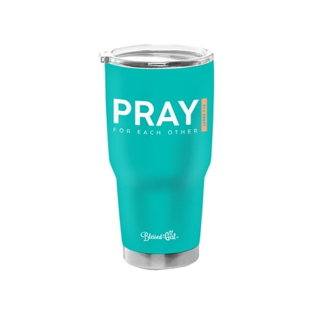 Blessed Girl 30 oz. Stainless Steel Tumbler - Pray - Blue