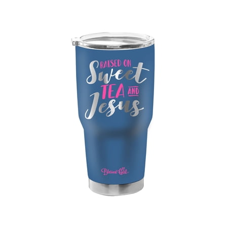 Blessed Girl 30 oz. Stainless Steel Tumbler - Sweet Tea - Blue