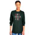 thumbnail image 1 of Blessed Girl Womens Long Sleeve T-Shirt Happy Birthday Jesus, Forest Green, XL, 1 of 4
