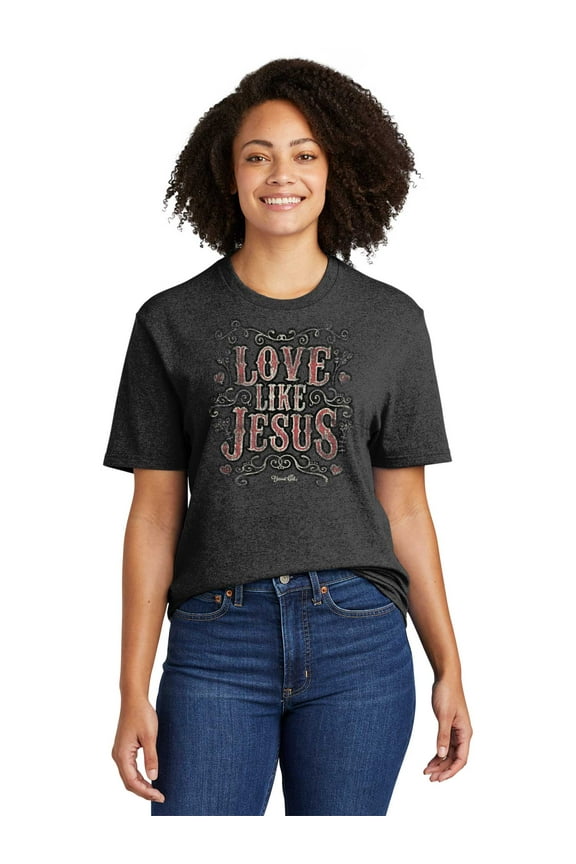 Womens Boyfriend T-Shirt Love Like Jesus