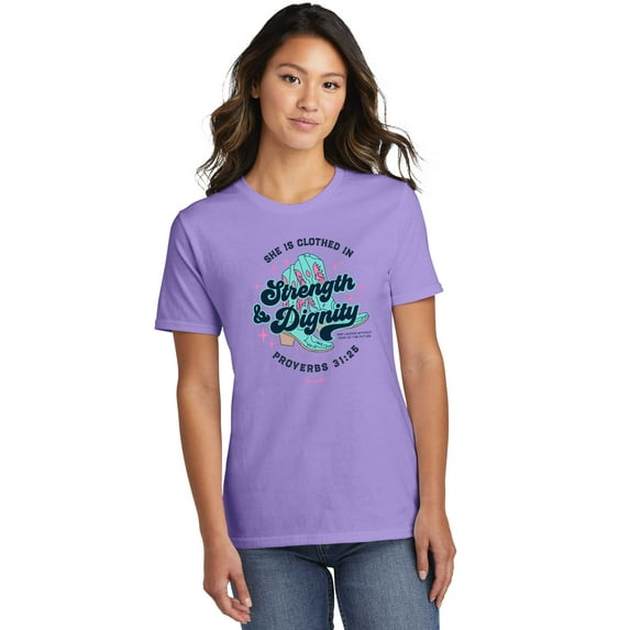 Blessed Girl Womens Boyfriend T-Shirt Strength Boots