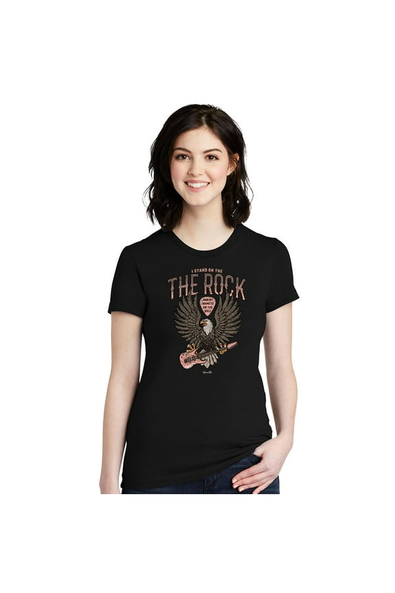 Womens Boyfriend T-Shirt The Rock