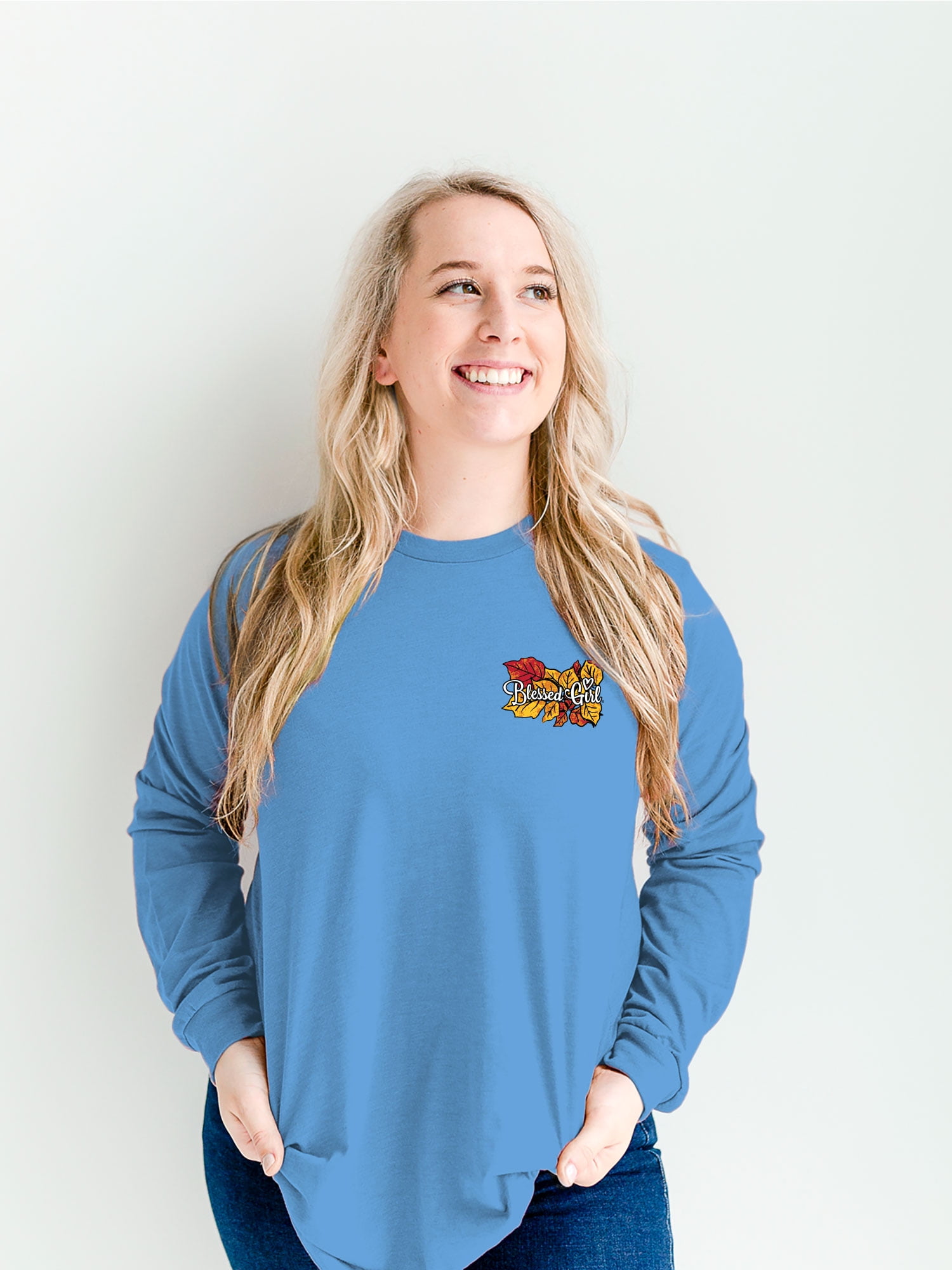 Blessed Girl Womens Long Sleeve T-Shirt Cardinals - X-Large