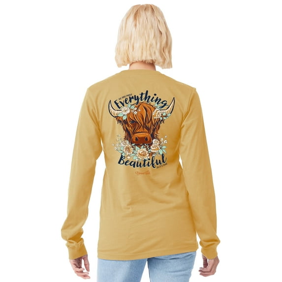 Blessed Girl Womens Long Sleeve T-Shirt Everything Beautiful XL