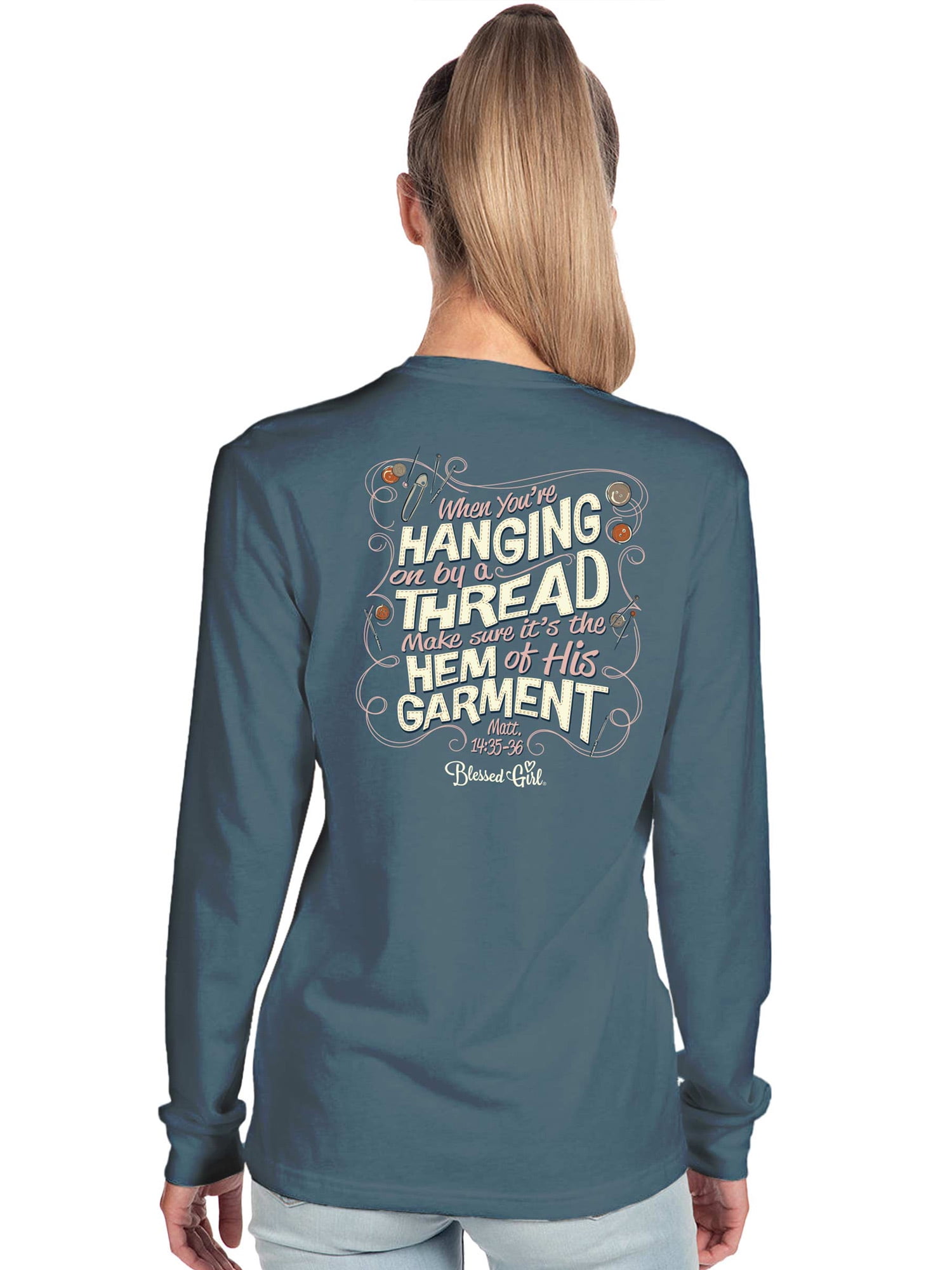 blessed girl long sleeve shirts walmart