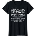 thumbnail image 1 of Blessed Grandma Knows Everything T-Shirt, 1 of 4