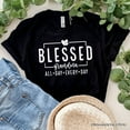 thumbnail image 1 of Blessed Grandma T-Shirt, All Day Every Day White and Black Tee for Faithful Grandmothers, 1 of 8