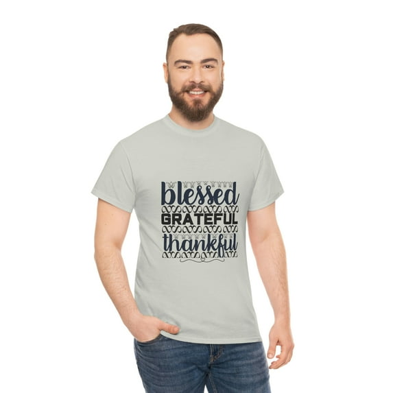 Blessed Grateful Thankful, Unisex Tee