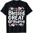 thumbnail image 1 of Blessed Great Grandma Great Grandmother T-ShirtMen and women, Black T-shirt, size: Extra large, 1 of 4