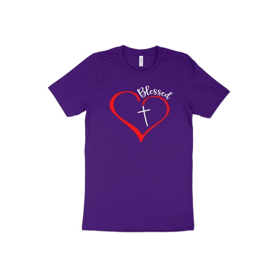 Blessed Heart Christian Religious Faith Inspirational Gift for Religious Men Women Kids Boys Girls T-Shirt