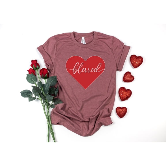 Blessed Heart Shirt Blessed Valentines Shirt Valentines Day Shirt Couple Matching Shirt Ha
