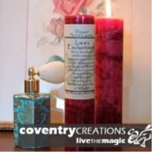 Blessed Herbal Loves Enchantment Candle  Herbal Aromatherapy Candle for Romance, Passion & Positive Energy