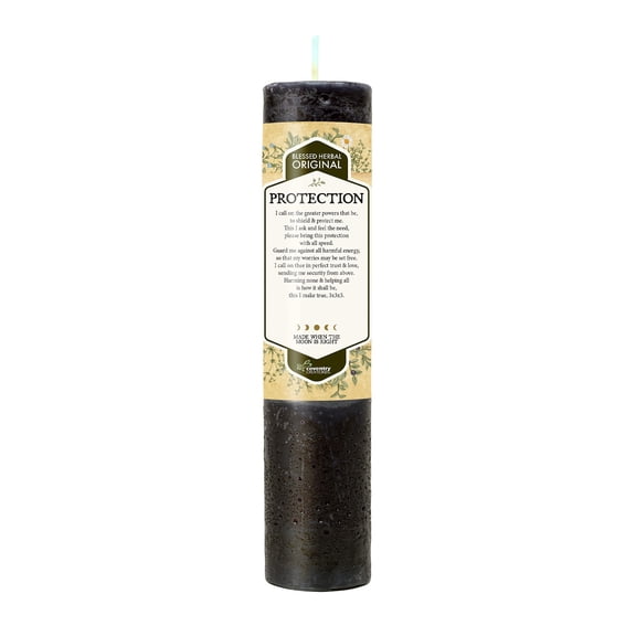 Blessed Herbal Protection Candle  Herbal Candle for Spiritual Shielding, Safety & Positive Energy