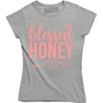 thumbnail image 1 of Blessed Honey Cute Heart Christian Thankful Bee Lover Women's T-Shirt, 1 of 4