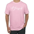 thumbnail image 1 of Blessed Inspirational Quote Heart Love Inspirational/Christian Men's Graphic T-Shirt, Light Pink, Small, 1 of 3