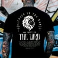 thumbnail image 1 of "Blessed Is The Man Who Trusts In The Lord" T-Shirt – Jeremiah 17:7-8 Scripture & Lion Graphic Christian Tee, 1 of 6