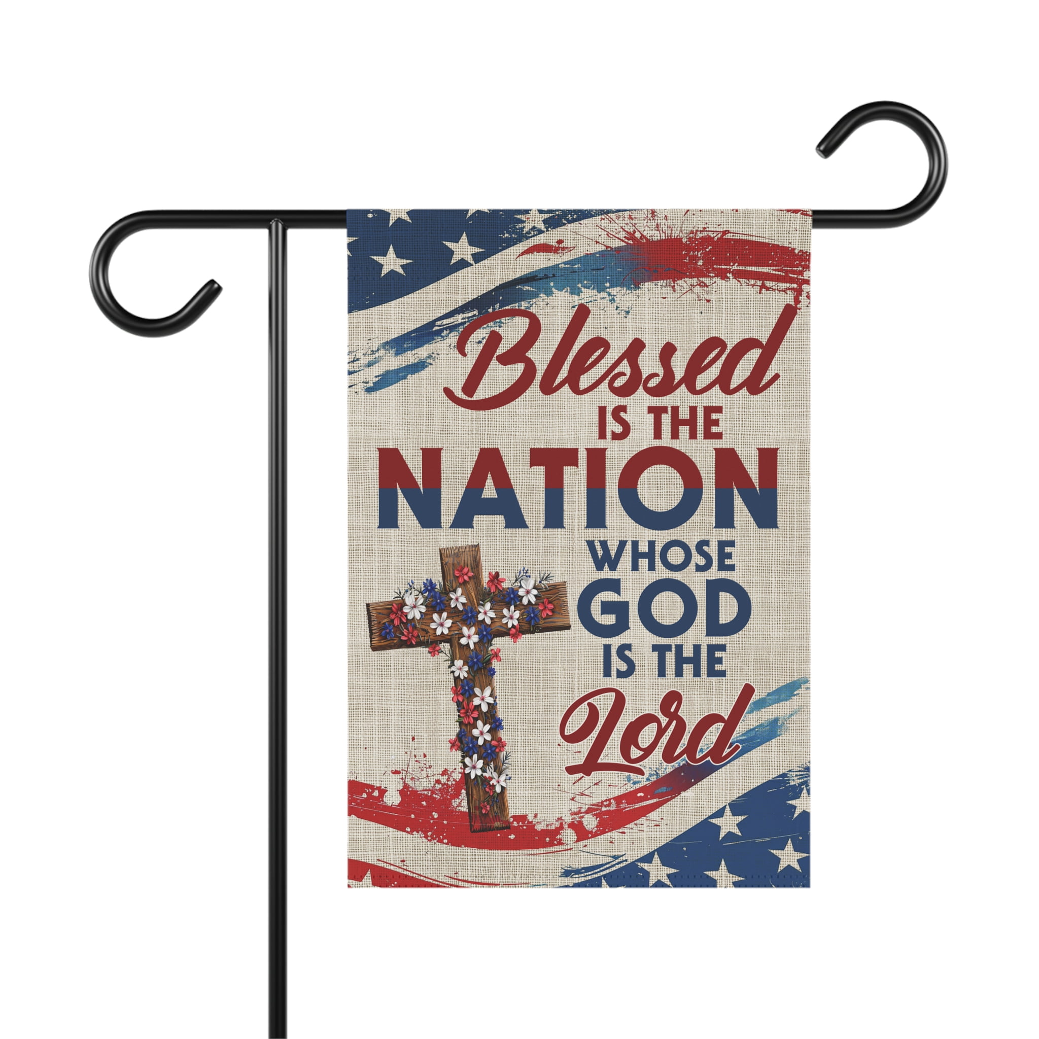Blessed Is The Nation God Is The Lord Patriotic American Flag ID-0610-MT05