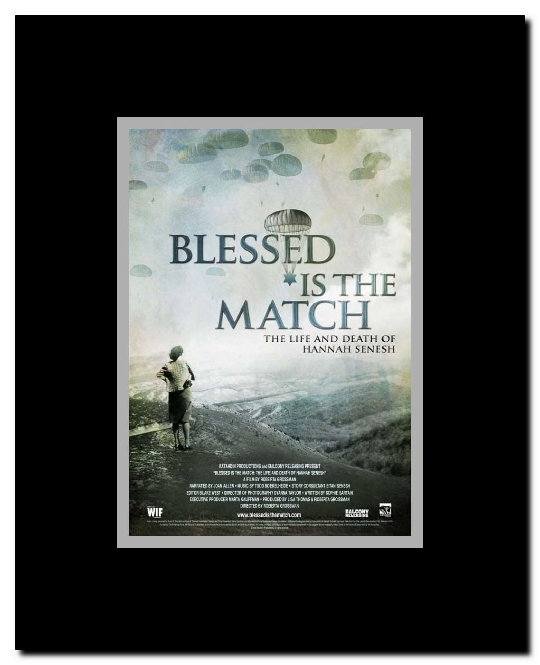 Blessed Is the Match: The Life and Death of Hannah Senesh Framed Movie Poster