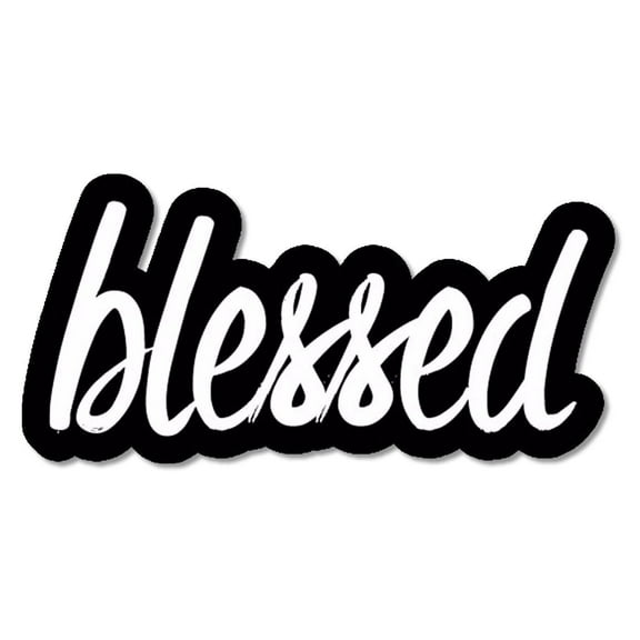 Blessed JDM Racing Drifting Drag Laptop Car Vinyl Sticker Decal 5" Model-3FC