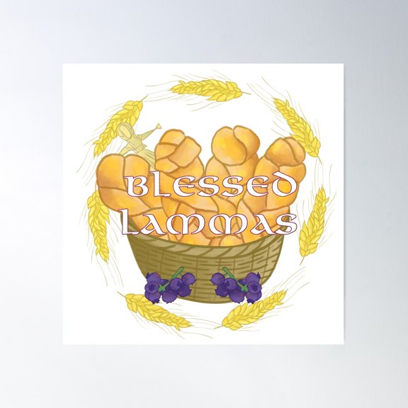 Blessed Lammas Poster Wall Art, Modern Wall Decor For Living Room Bedroom, 16x16 UNFRAMED