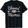 thumbnail image 1 of Blessed Mama Cute Mom Mommy Mothers Day T-Shirt, 1 of 5
