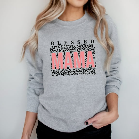 Blessed Mama Leopard | Sweatshirt