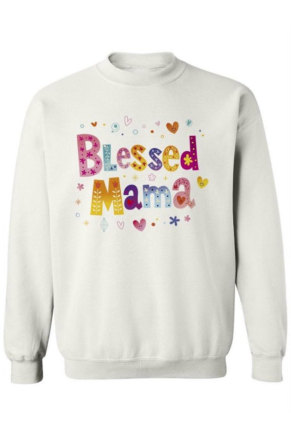 Blessed Mama. Sweatshirt Women -Image by Shutterstock, Female Small
