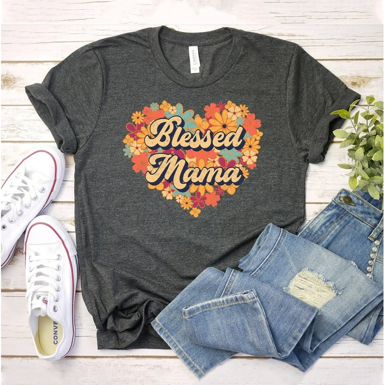 Mom Wife Blessed Life Shirt Blessed Mama Tee T-Shirt Mom Wife Blessed Life Shirt Blessed Mama Tee T-Shirt