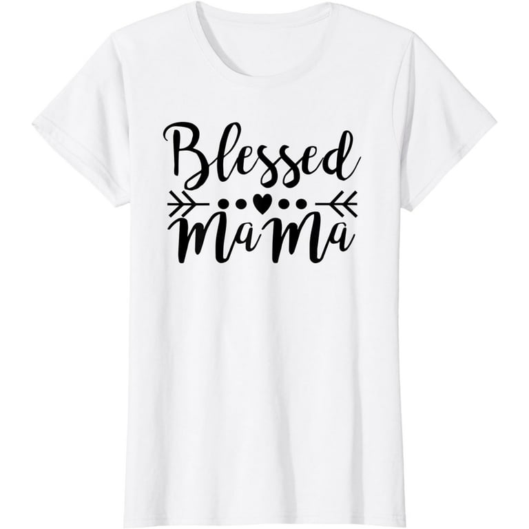 Blessed Mama - Mama Bear Llama Shark - Plus Size Mom T-Shirt Blessed Mama - Mama Bear Llama Shark - Plus Size Mom T-Shirt