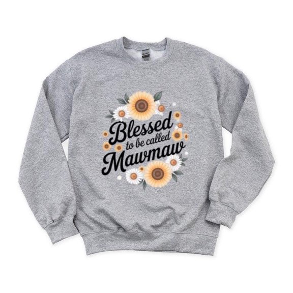 Blessed Mawmaw Cute Floral Mother's Day Style Grandma Nana Love Sweet Flower Art Sweatshirt, for men & women, up to size 5XL