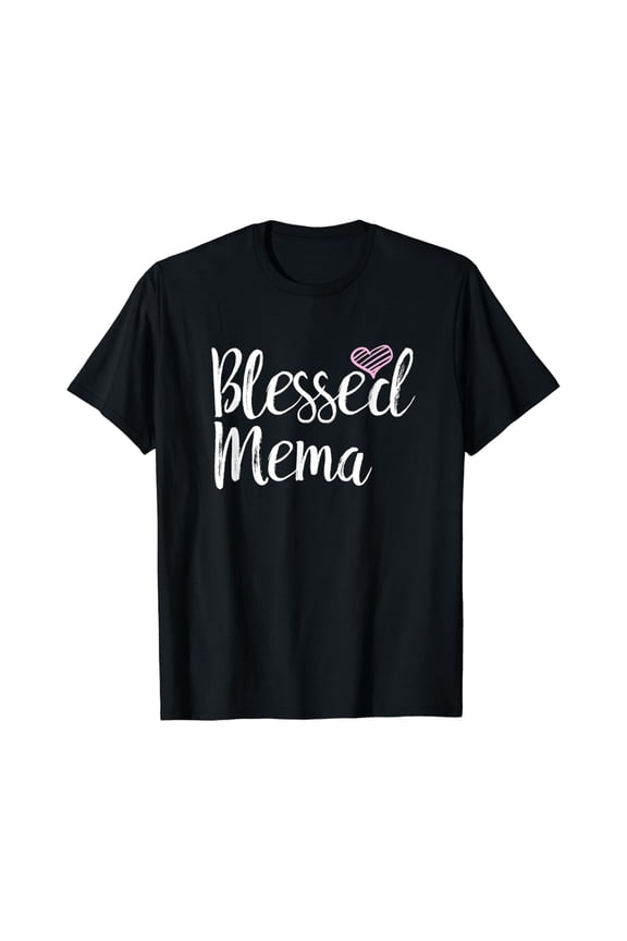 Blessed Mema T-Shirt - Grandma Gifts Unisex S-5XL Hot Trending Shirt, Vintage Birthday Gift
