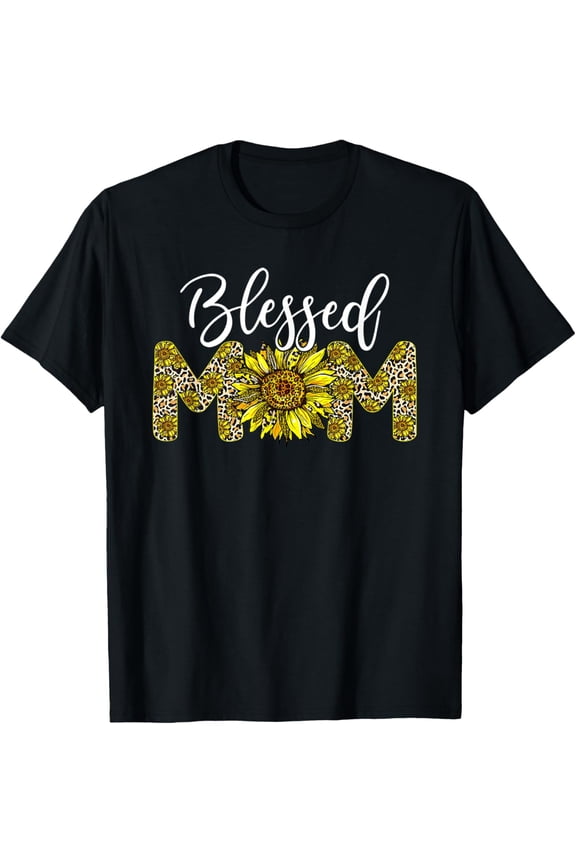 Blessed Mom Sunflower Mom Life Mother'S Gift Women T-Shirt - Birthday Gifts, Vintage Birthday Gift