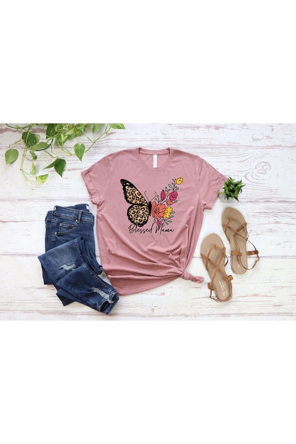Blessed Mom T-Shirt, New Mom Shirt, Sunflower Shirt, Mother's Day TShirt, Mom Gift, Blessed Mama Tee Tshirt All Size S-5XL