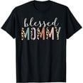 thumbnail image 1 of Blessed Mommy Cute Leopard Print T-Shirt, 1 of 4