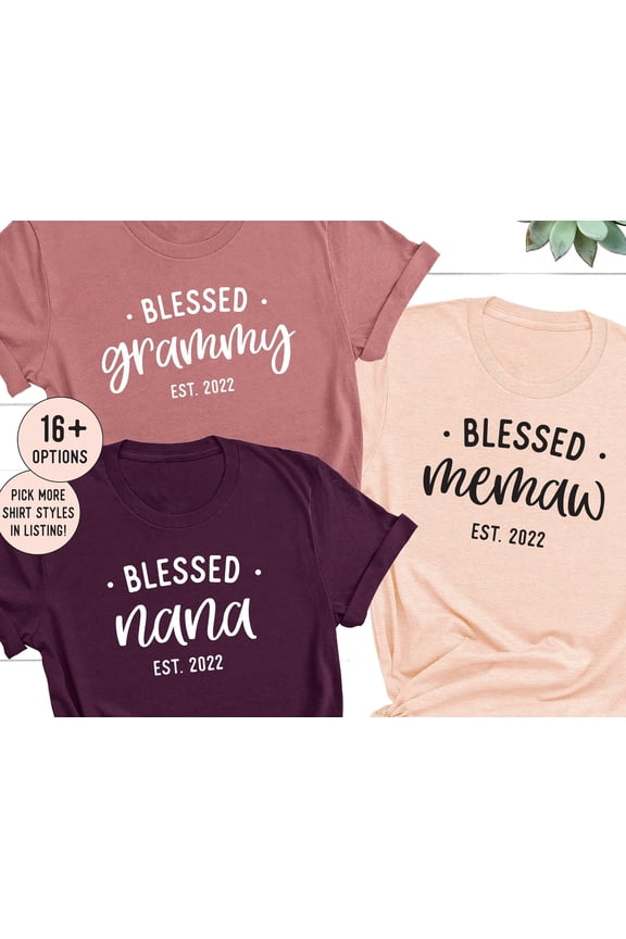Blessed Nana Shirt Grammy Shirts Memaw T Shirt Personalized Mother 39 s Day Gift Personali