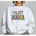 thumbnail image 1 of Blessed Nana Sweatshirt: Floral Grandma Tshirt All Size S-5XL, 1 of 5