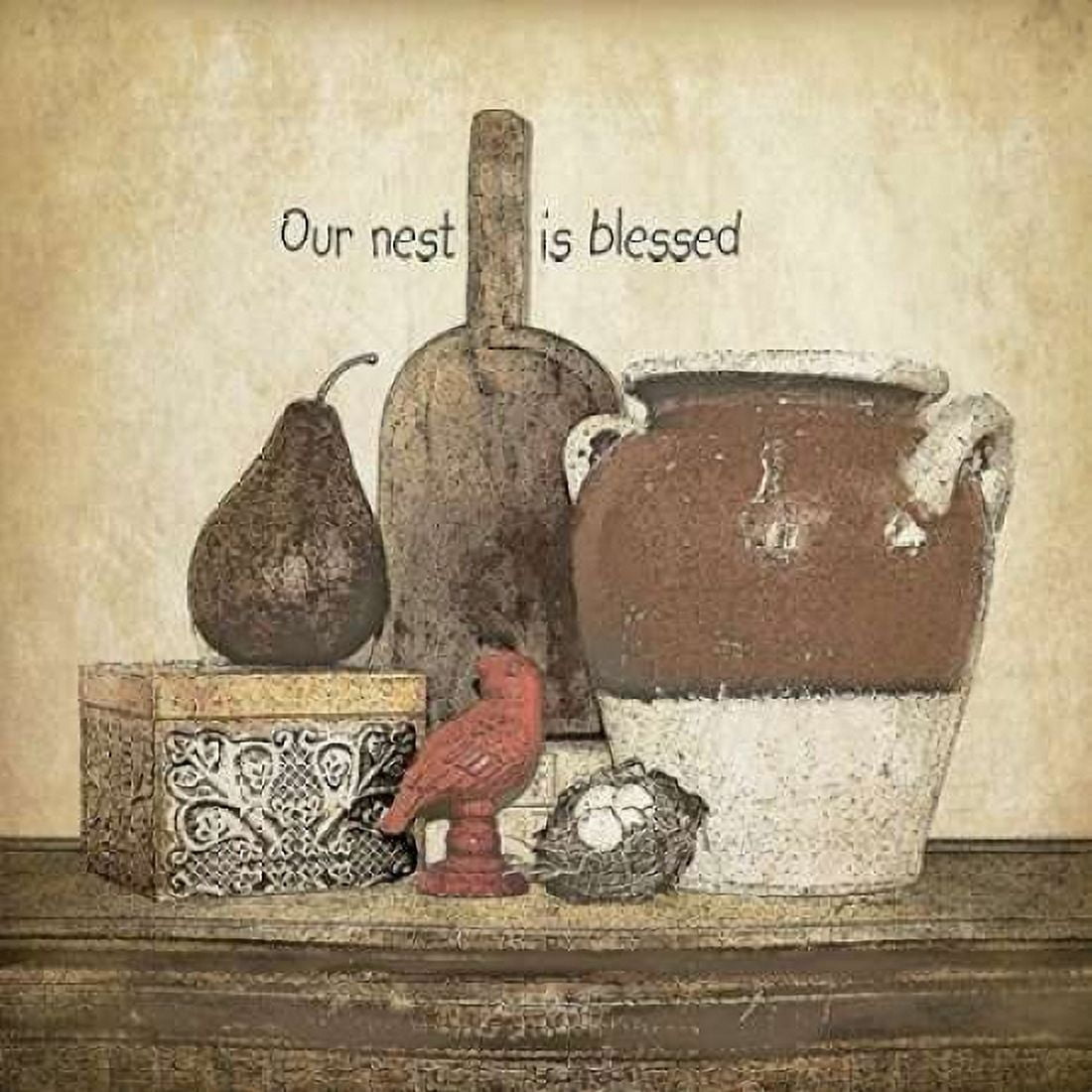Blessed Nest Canvas Art - Jo Moulton (24 x 24)