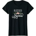 thumbnail image 1 of Blessed Nonna Graphic T-Shirt for Italian Grandma Soft Crewneck, 1 of 6